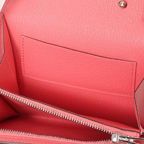 Hermes Cinhetic To Go Wallet in Rose Lipstick Chevre Leather with Palladium Hardware 3