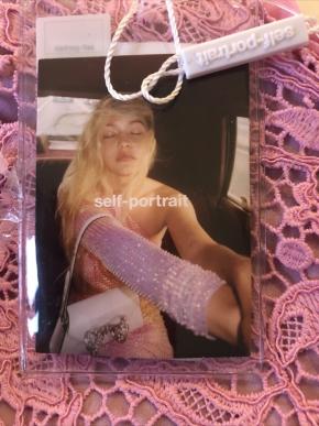 Self Portrait Pink Cord Lace Crossover Dress 13