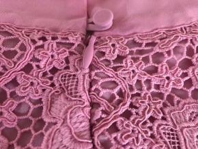 Self Portrait Pink Cord Lace Crossover Dress 8
