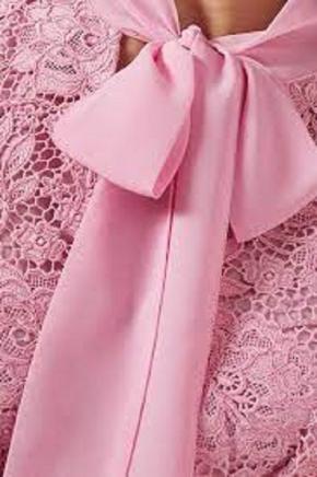 Self Portrait Pink Cord Lace Crossover Dress 3