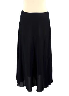 Dior Navy Cotton Blend Embroidered Midi Skirt 3