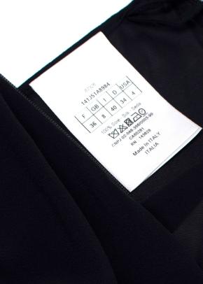 Dior Navy Cotton Blend Embroidered Midi Skirt 4