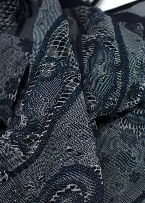 Dior Navy Cotton Blend Embroidered Midi Skirt 11