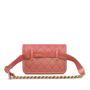 Chanel Pink Ombre Caviar Sunset On The Sea Belt Bag 4