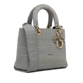 Dior Grey Medium Cannage Lady D-Lite 2