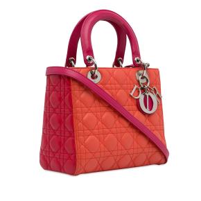 Dior Medium Bicolor Lambskin Cannage Lady Dior 2