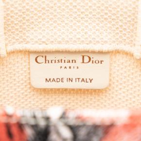 Dior Cream Fleurs Bibliques Embroidery Vertical Book Tote 6