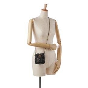 Chanel Black Logo Mini Denim Bucket Bag 10