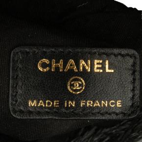 Chanel Black Logo Mini Denim Bucket Bag 7