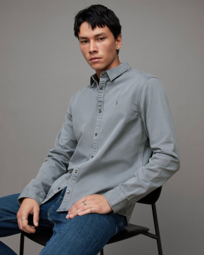 All Saints Staveley Ramskull Embroidered Shirt 5
