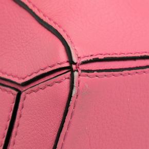 Pink Leather Mini Puzzle Satchel 10