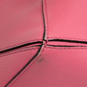 Pink Leather Mini Puzzle Satchel 12