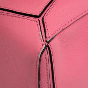 Pink Leather Mini Puzzle Satchel 13