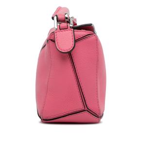 Pink Leather Mini Puzzle Satchel 3