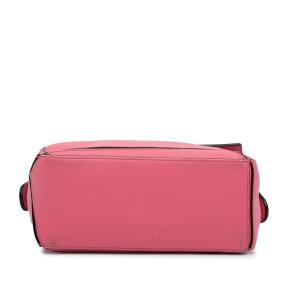 Pink Leather Mini Puzzle Satchel 5