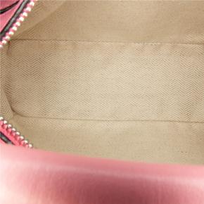 Pink Leather Mini Puzzle Satchel 6