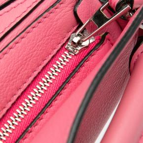 Pink Leather Mini Puzzle Satchel 9