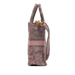 Dior Pink Mini Toile de Jouy Vertical Book Tote 4