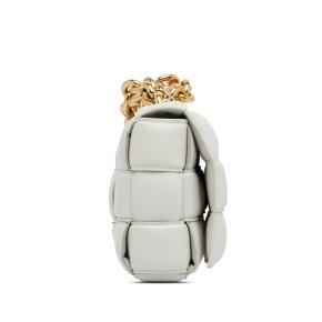 Bottega Veneta White Intrecciato Padded Chain Cassette 4