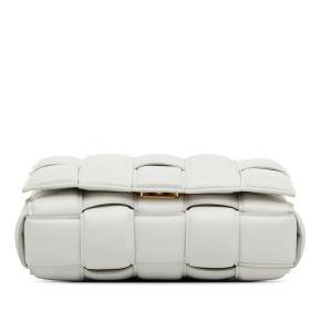Bottega Veneta White Intrecciato Padded Chain Cassette 5