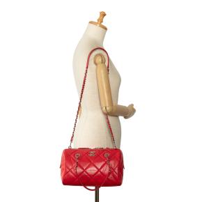 Small Aged Calfskin Express Bowling Satchel 10