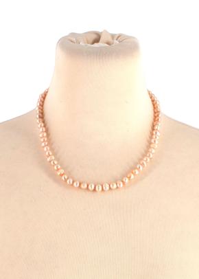 Bespoke Pink Round Freshwater Pearl Necklace 3
