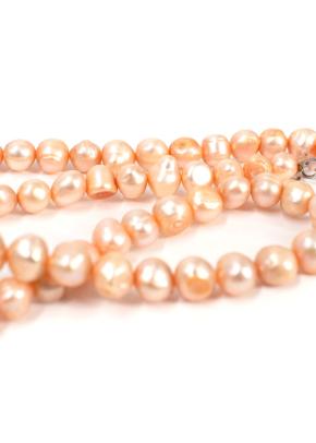 Bespoke Pink Round Freshwater Pearl Necklace 2
