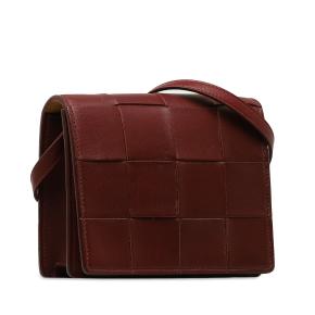 Bottega Veneta Burgundy Maxi Intrecciato Mini Cassette Crossbody 2