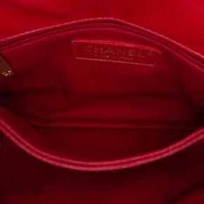 Chanel Red Chevron Lambskin Small Coco Top Handle 7