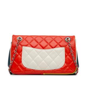 Chanel Red Medium Lambskin Cuba Color Flap Bag 3