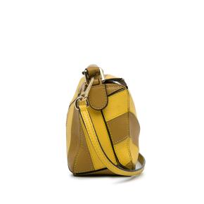 Loewe Yellow Mini Puzzle Rugby Stripe Bag 3