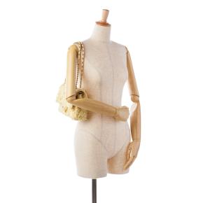 Chanel Yellow Fringed Tweed Medium  Double Flap Bag 11