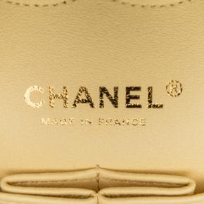 Chanel Yellow Fringed Tweed Medium  Double Flap Bag 8