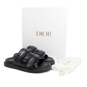 Dior Black Quilted Leather D-Revolution Sandals 2