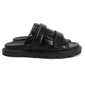 Dior Black Quilted Leather D-Revolution Sandals 4