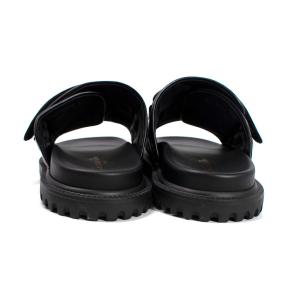 Dior Black Quilted Leather D-Revolution Sandals 5