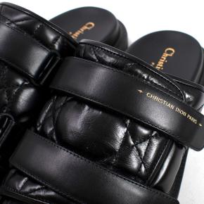Dior Black Quilted Leather D-Revolution Sandals 7