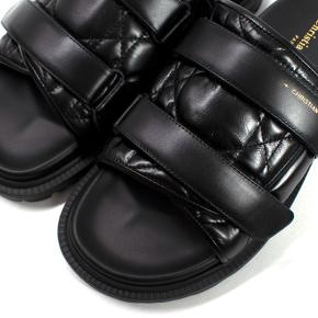 Dior Black Quilted Leather D-Revolution Sandals 8