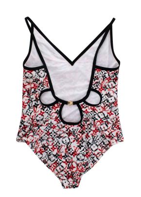 Louis Vuitton Red and White Monogram Swimsuit 2
