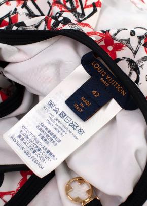 Louis Vuitton Red and White Monogram Swimsuit 7