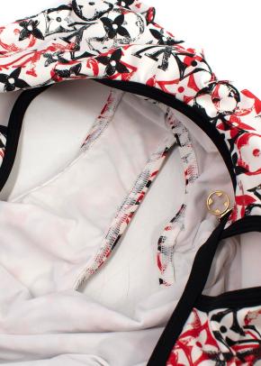 Louis Vuitton Red and White Monogram Swimsuit 6