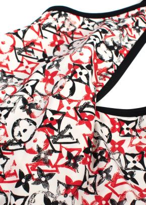 Louis Vuitton Red and White Monogram Swimsuit 3