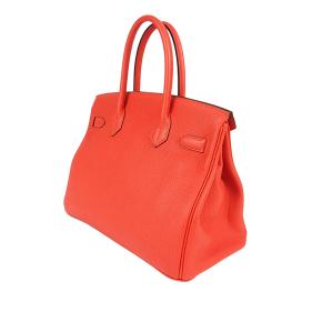 Hermes Birkin 30 Retourne in Coral Togo Leather with Palladium Hardware 2