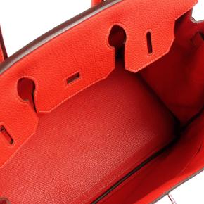 Hermes Birkin 30 Retourne in Coral Togo Leather with Palladium Hardware 4