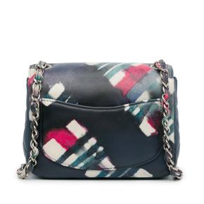 Chanel Navy Mini Square Classic Calfskin Airline Flap Bag 3