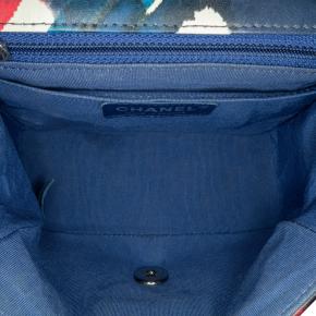 Chanel Navy Mini Square Classic Calfskin Airline Flap Bag 5