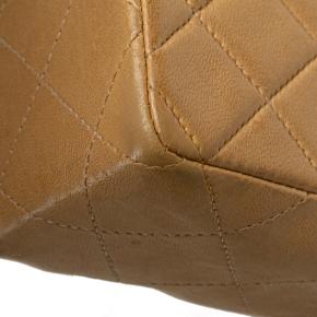 Chanel Dark Beige Mini Square Classic Lambskin Single Flap 9