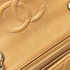 Chanel Dark Beige Mini Square Classic Lambskin Single Flap 15