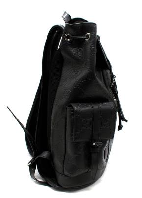 Gucci Black Leather GG Backpack 3