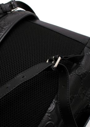 Gucci Black Leather GG Backpack 10